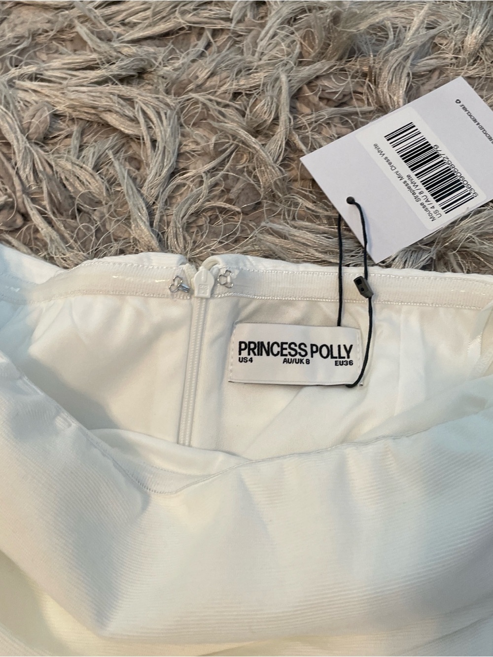 Princess Polly White Strapless Ruffled Hem Mini Dress - Picture 7 of 7